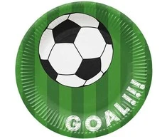 Popierinės lėkštės Soccer Ball Paw 23cm/8vnt.