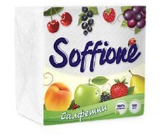 Popierinės servetėlės Divo Baltos spalvos 24x24cm, 100 vnt, 1 sluoksnis, celiuliozė