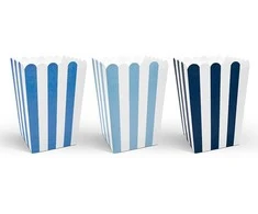 PartyDeco Dėžutės popcorn "Little plane" 6 vnt 7*7*12,5cm