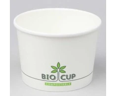 Popieriniai indeliai Bio 350ml/25vnt. apvalūs/balti