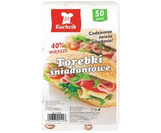 Popieriniai maišeliai maistui KUCHCIK 50vnt