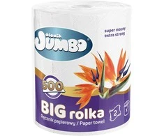 Popieriniai rankšsluočiai Slonik Jumbo 1rit./2sl./500lap. balti