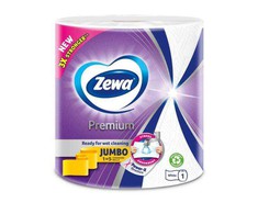 Popieriniai virtuvės rankšluosčiai ZEWA Jumbo Premium, 3 sl., 1 rul., 230 lapelių