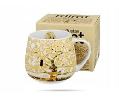 DUO Porceliano puodelis 430ml,Gyvybės medis, smėlio spalvos