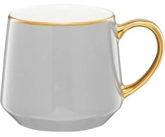 Porcelianinis puodelis Royal Ambition 460 ml šviesiai pilkas