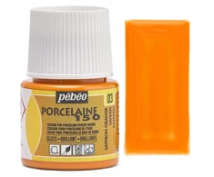 Porceliano dažai - Pébéo - 150 Blizgantis - Šafranas N°03 - 45ml - Blizgios ir nepermatomos spalvos