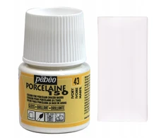 Porceliano dažai - Pébéo - Dramblio kaulas - 150°C - 45 ml - Atsparus plauti indaplovėje