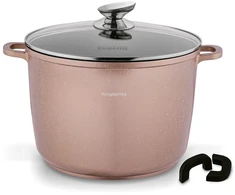POT Induction HIGH su dangčiu Konighoffer Pollo Rose Gold 10L 28cm