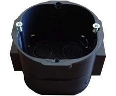 Potinkinė sujungiama dėžutė Liregus, 78x66,3x45,6mm, 650 °C, IP20, su varžt, juodos sp
