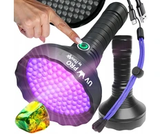 PowAir UV KING PRO 128 LED UV žibintuvėlis gintarui - USB C - gintaras