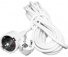 Besk Prailginimo laidas 3m baltas su įžeminimu 3x1,0mm²