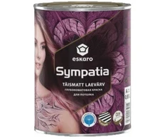 Prailginto džiūvimo lubų dažai ESKARO SYMPATHIA, visiškai matiniai, baltos sp., 0,95 l