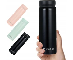 Gertuvė Praktyczna MINI VANDENS BUTELIS BE BPA 280ml 316 PLIENINIS DVIGUBA IZOLIACIJA JUODA