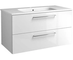 Praustuvas, keraminis, baldinis, baltos sp., 101 x 18 x 47 cm