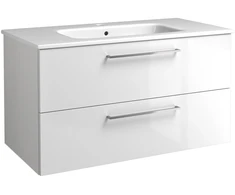 Praustuvas, keraminis, baldinis, baltos sp., 101 x 18 x 47 cm