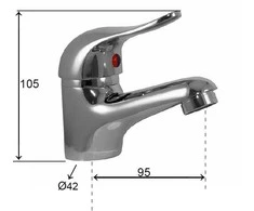 Praustuvo maišytuvas AQUALINE CLEAN K30-004 VOL