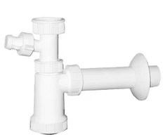 Plastbrno Praustuvo sifonas EM15340 1 1/4x40mm su perpildymo jungtimi