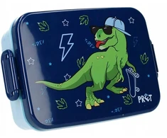 Vaikiška bento priešpiečių dėžutė Pret Eat Drink Repeat Dino Skate