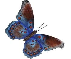 Prie sienos tvirtinamas sodo dekoras Drugelis 35x24cm