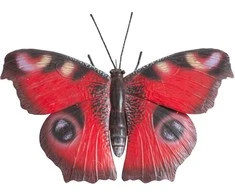 Prie sienos tvirtinamas sodo dekoras Drugelis 33x25x8cm