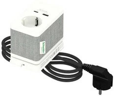 Prie stalo tvirtinamas ilgintuvas su USB Schneider USB A/C baltas
