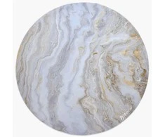 Arozzi Zona Round Floor kilimėlis | Baltas Marble