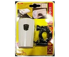 Priekinis dvirač.žibintas Profex USB baltas