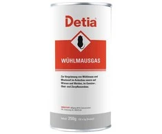 Priemonė nuo kurmių ir vandeninių žiurkių Detia 250g granulės