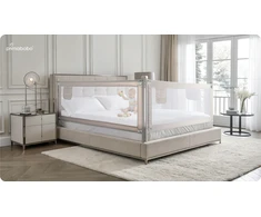 PRIMABOBO CLASSIC lovos saugos turėklas 200x160cm 3 vnt Sulankstomas BEIGE