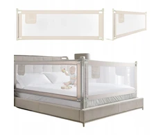 PRIMABOBO CLASSIC lovos saugos turėklas 200x160cm 3 vnt Sulankstomas BEIGE