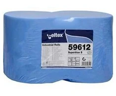 Prime Pramoninis valymo popierius Super S Celtex 180m/500lap./3-sluoksnis/2vnt. mėlynas