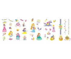 Princesės Avenir nagų lipdukai ir tatuiruotės