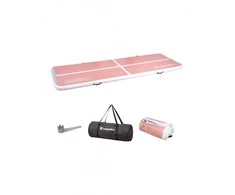 Pripučiamas mankštos kilimėlis inSPORTline Airstunt 400 x 100 x 10 cm Coral Rožinė