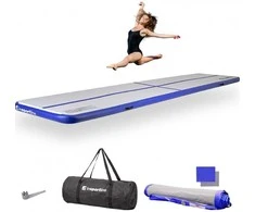 Pripučiamas mankštos kilimėlis inSPORTline Airstunt 500 x 100 x 10 cm, baltas