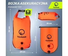 Pripučiamas plūduras 3 viename, skirtas plaukimui po cunamio