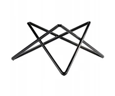 PRISMA bufeto stovas, juodas metalas, 20x10,5 cm, APS 33272