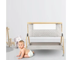 Pristumiama ir kelioninė lovytė Moby-System 3 viename, pilka, iki 9kg