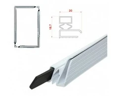 Pritaik. magnetiniai tarpikliai šaldytuvo durims 1300x700mm juodi/su stiprinimu