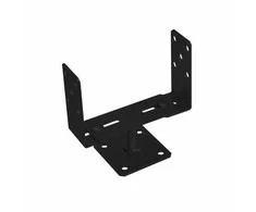 Pritaikomas stulpelių pagrindas Grundline 60-200x136x4mm juodas