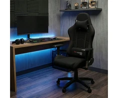Pro Gamer Fotel GAMINGOWY Biurowy Obrotowy Raptor Juodas Krzesło Biurowe Gamingowe