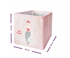 Product Placement PUDEŁKO NA ZABAWKI TEKSTYLNY ORGANIZER POJEMNIK Z MATERIAŁU 20x20x20 CM