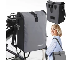 Profex WATERPROOF Bicycle Pannier 15L SIDE Dviračio Krepšys Pilka