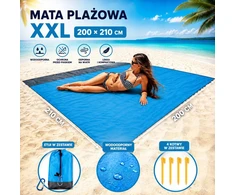Profi ID BEACH KILMĖS PIKNIKO ANTLODĖ PAPLŪDŽIO KEMPINGAS 210 x 200 cm DIDELIS ATSPIRUS VANDENIUI + DĖKLAS