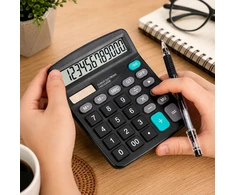 Profi Id KALKULATOR BIUROWY SZKOLNY JUODA DUŻY LCD DUŻE CYFRY 12-CYFROWY KK-837B V6