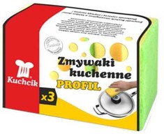 Profiliuota kempinė indams plauti Kuchcik 3vnt