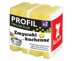 Profiliuota kempinė tefloniniams paviršiams Kuchcik 2vnt