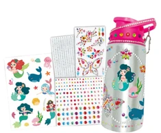 Pronice Creative Set Bottle Vandens butelis skirtas XL Mermaid lipdukų dekoravimui