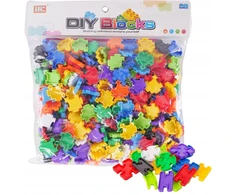 Pronice KŪRYBINGI 3D KONSTRUKCINIAI KLUOKLIAI VAIKAMS LITTLE GENIUS DIY SET 300 EL