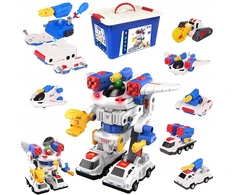 ProNice magnetiniai blokai Transporto priemonės magnetiškai sujungtos robotas 50 vnt 50