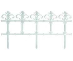 Prosperplast Dekoratyvinė tvorelė IPLB H34cm/L3.7m balta S449